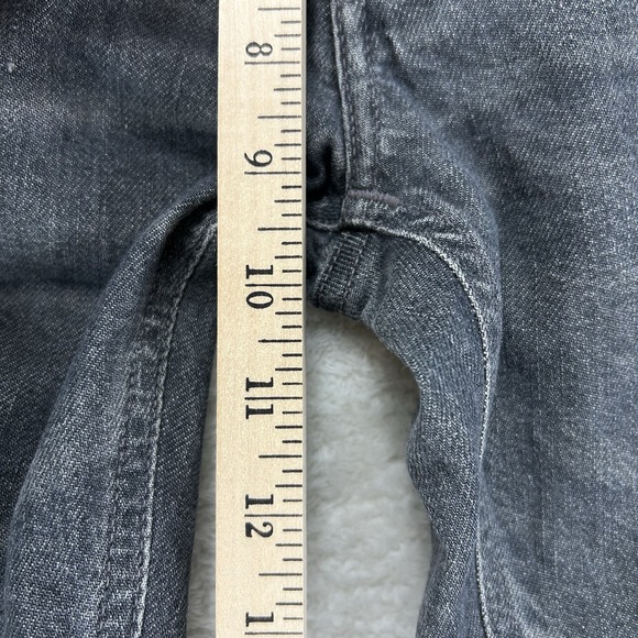 Nudie Jeans Co Grim Tim Jeans Men's 30x26 Crinkle Grey Button Fly Tag 31x32 - Picture 6 of 15